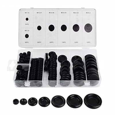 Afbeelding van 170 stks Rubber Grommet Firewall Gat Plug Set Auto Elektrische Draad Pakking Kit voor Wire, en Kabel 7 Size