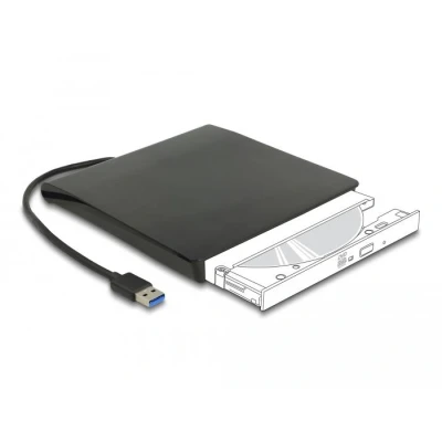 Afbeelding van Delock Externes Gehäuse für 5.25″ Slim SATA Laufwerke 12,7 mm zu S
