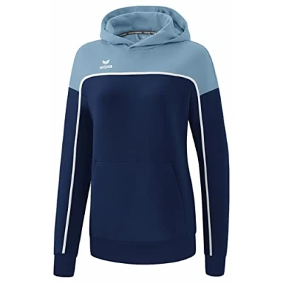 Afbeelding van CHANGE by erima sweatshirt met capuchon dames new navy/faded denim/wit / 44