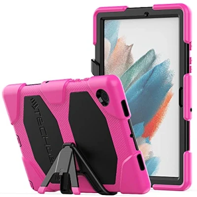 Afbeelding van TECHGEAR G Shock beschermhoes voor Samsung Galaxy Tab A8 2021 10,5 (SM X200 / SM X205), harde schaal, hoge bescherming, schokbestendig, met afneembare standaard, kinderen, school,
