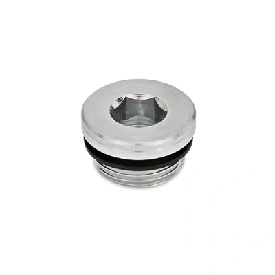 Afbeelding van Ganter Normelemente GN 749 M8X1 A sluitschroeven, zilver, fijne schroefdraad d1: M8x1, 10 stuks