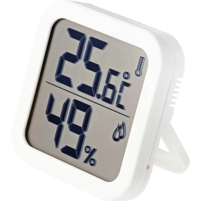 Afbeelding van Thermo en hygrometer Wit
