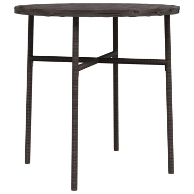 Afbeelding van vidaXL Salontafel 45 cm poly rattan bruin