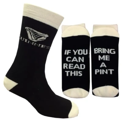 Afbeelding van Guinness Official Merchandise Heren G9307 Accessoires, Sock, Zwart, One Size, Size