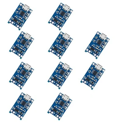 Afbeelding van ZkeeShop 10 stuks 5V 1A micro USB oplaadmodus lithium batterijmodule met bescherming functie