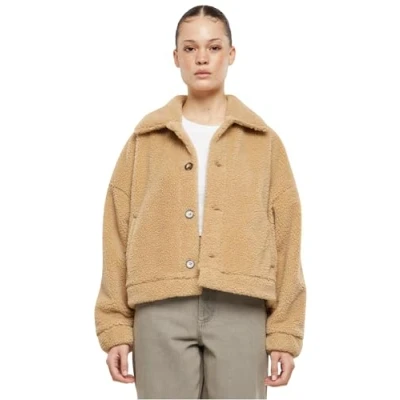 Afbeelding van Urban Classics Short Sherpa Button Jacket XL Beige