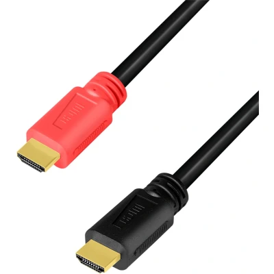 Afbeelding van LogiLink HDMI AV Aansluitkabel [1x stekker 1x stekker] 15 m Zwart
