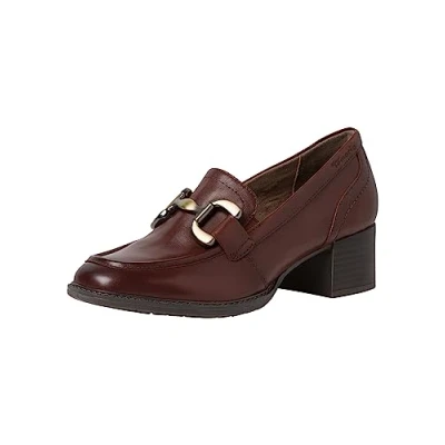 Afbeelding van Tamaris Comfort Trotteur Klassieke pumps, Dames, Maat: 37, Chestnut Leer