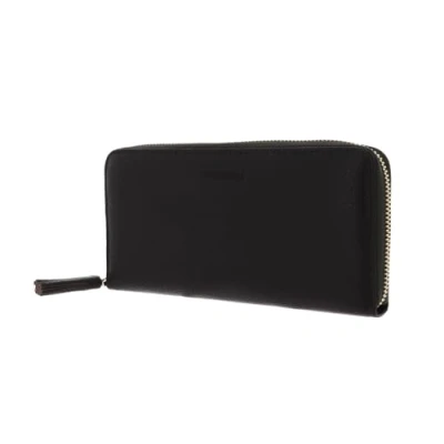 Afbeelding van COCCINELLE Leren Portemonnee Tassel Zip Around Wallet Bark Bruine