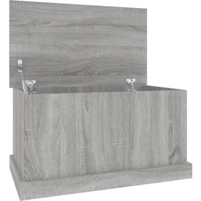 Afbeelding van vidaXL Opbergbox 70x40x38 cm bewerkt hout grijs sonoma eikenkleurig