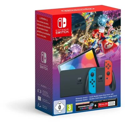 Afbeelding van Nintendo Switch OLED model Mario Kart 8 Bundle