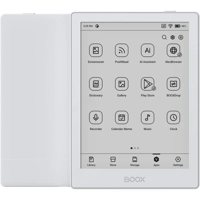 Afbeelding van Boox Go 6 6&quot; e inkt reader Wit Android 11, Play Store