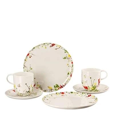 Afbeelding van Rosenthal Brillance Fleurs Sauvages Set 6 delig met beker en coupbord