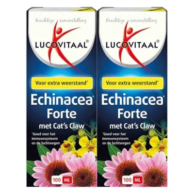 Afbeelding van 2x Lucovitaal Echinacea Forte met Cat&#039;s Claw 100 ml
