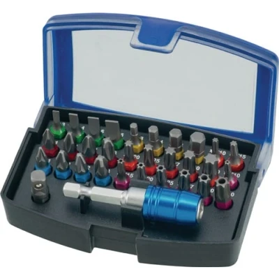 Afbeelding van Promat bitset 6.3 mm sleuf/PH/PZD/TX/6KT snelwisselkop 32 delig