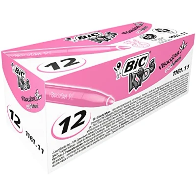 Afbeelding van Bic Kleurstiften Visacolor Xl 3 Mm Roze 12 Stuks
