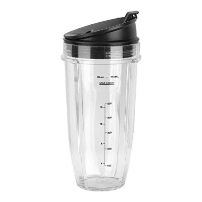 Afbeelding van NINJA 18oz, 24oz, 32oz reserveonderdelen, vervangende beker + dekselset voor 900W 1000W mixer HERBRUIKBARE VERPAKKING (2#)