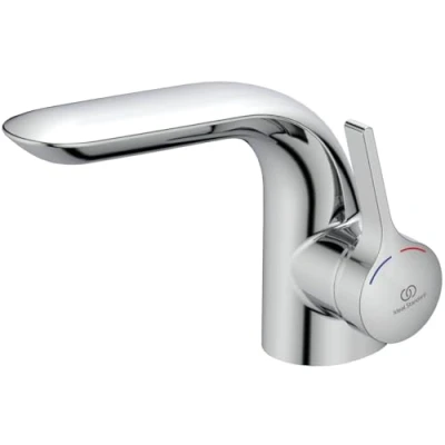 Afbeelding van Ideal Standard A4260AA wastafelarmatuur melange verchroomd met afvoergarnituur eengreepsmengkraan