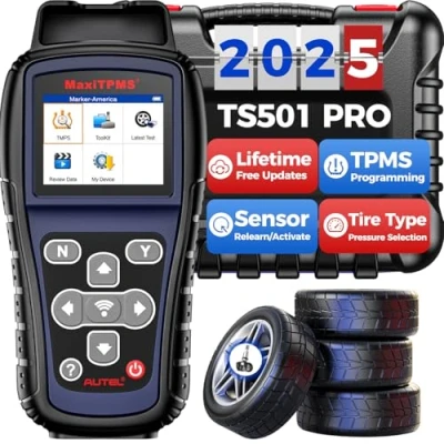 Afbeelding van Autel MaxiTPMS TS501 2024 Nieuwste TPMS tool voor Nieuwe Leren, Activering van Alle Merksensoren en Programmering MX Series, Sleutelhangertest, Verbeterde Versie TS401