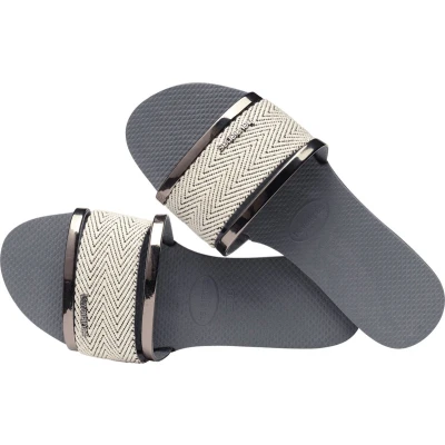 Afbeelding van Slipper Havaianas Women You Trancoso Premium Steel Grey Schoenmaat 37 38