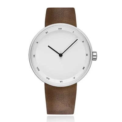 Afbeelding van LGT JWLS Herenhorloge met Bruine Leren Band en Witte Wijzerplaat