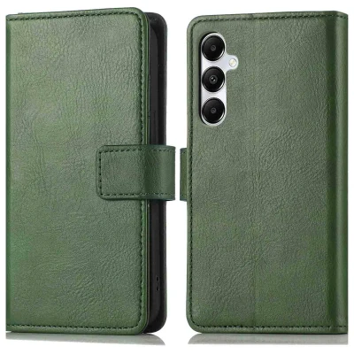 Afbeelding van Samsung Galaxy A15 (4G) Hoesje Kunstleder iMoshion Bookcase Groen Telefoonhoesje