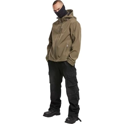 Afbeelding van Brandit Hurricane Softshelljas voor heren, olijfgroen, 6XL