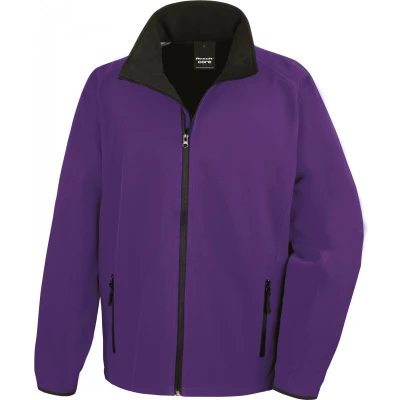 Afbeelding van Result Core Printable Soft Shell R231M Purple / Black M