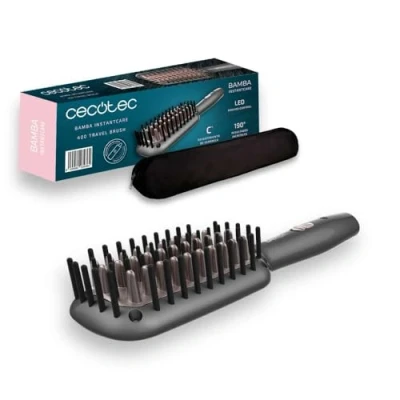 Afbeelding van Cecotec Bamba InstantCare 400 Travel Brush, keramische coating, tot 190 graden, LED display, 90 seconden, snelle gladmaking, 360