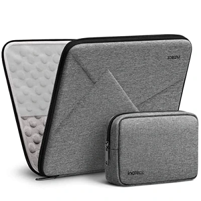 Afbeelding van Inateck 13 inch harde hoes laptop sleeve case compatibel met MacBook Air M1, Pro 2018 2020, 2016 Surface 7/6/x/5/4/3, iPad 12.9