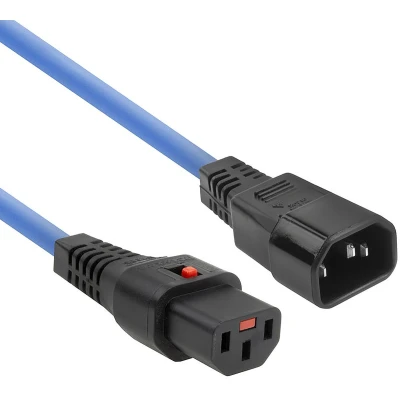 Afbeelding van ACT Netsnoer C13 IEC Lock C14 blauw 2 m, PC962