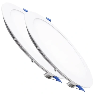 Afbeelding van led ATOMANT Verpakking met 2 x plafondlamp, extra vlak, rond, 225 mm, 20 W, CCT (selectie in warm wit, neutraal en koud), diameter 205 1800 lumen, inclusief driver