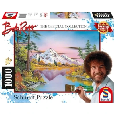 Afbeelding van Schmidt Spiele 57535 Bob Ross, spiegelingen, 1000 stukjes puzzel, normaal