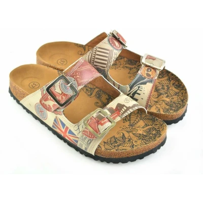 Afbeelding van GOBY Engeland Sandalen Slippers Hoge kwaliteit Handmade Maat 40