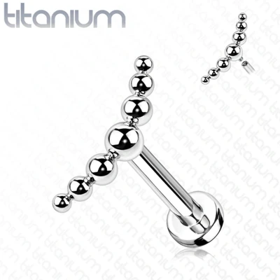 Afbeelding van Titanium Piercing 7 balls 1.2x8