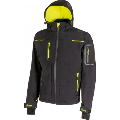 Afbeelding van U Power WORLD, slim fit cargobroek, met voor en zijzakken, comfortabele rekbare broek, knoop aan de voorkant, ademende stof (BLACK CARBON_S)