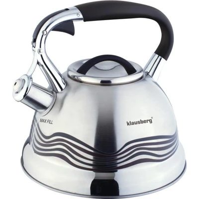 Afbeelding van Klausberg KB 7048 fluitketel 2,7L rvs alle warmtebronnen