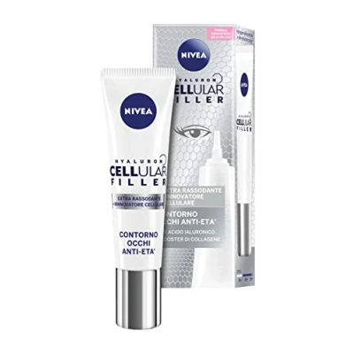 Afbeelding van NIVEA CELLULAR EXPERT FILLER Augen &amp; Lippenkontur Anti Aging 15 ml, straffende Creme, Falten und Füllstoff mit Hyaluronsäure reiner Folsäure