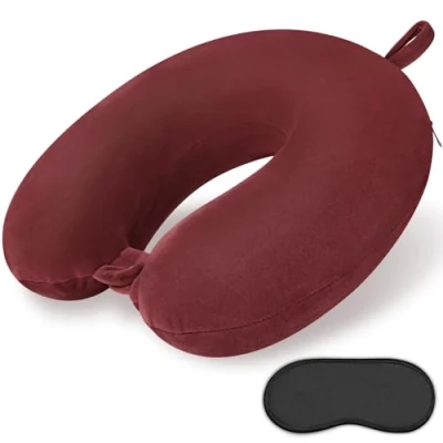 Afbeelding van Gosider Reizen nekkussen, traagschuim, U vorm, nekkussen voor op reis, comfortabel hoofdneksteun, vliegtuigkussen reizen, auto, thuis, kantoor,