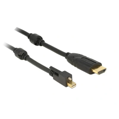 Afbeelding van Delock Kabel mini Displayport 1.2 male met schroef &gt; HDMI 4K Ak