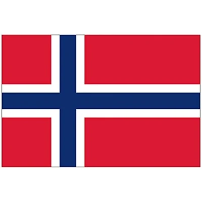 Afbeelding van Shatchi 11641 FLAG NORWAY 53 Noorwegen Noorse nationale voetbalfans supporters Premium Eyelets 5 x 3FT vlag Norge 150cm 90 cm, Multi