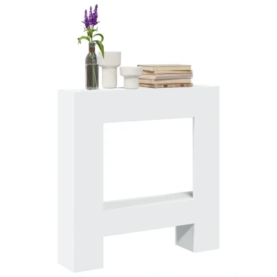 Afbeelding van vidaXL Haardombouw 81x18x82 cm bewerkt hout wit