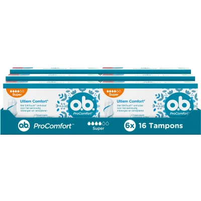 Afbeelding van 6x OB Super Tampons Ultimate Comfort 16 stuks