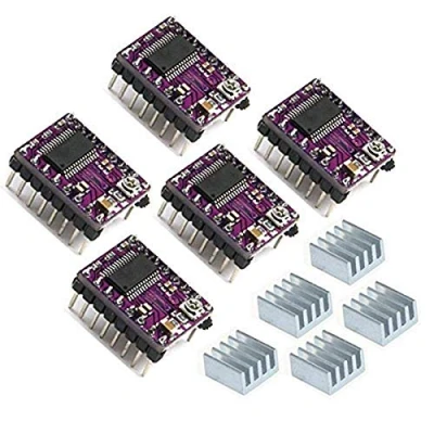Afbeelding van ICQUANZX 5st DRV8825 stappenmotor driver module voor 3D printer RepRap 4 RAMPS1.4 StepStick