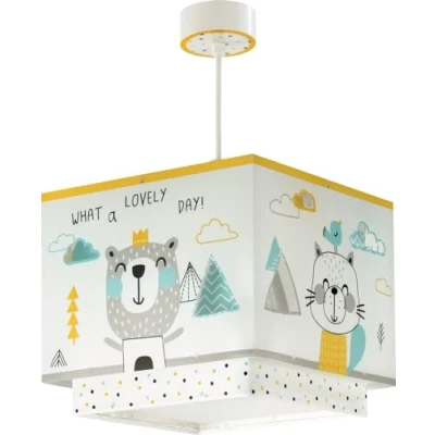 Afbeelding van Dalber Kinder hanglamp plafondlamp kinderkamer kinderlamp Hello Little dieren