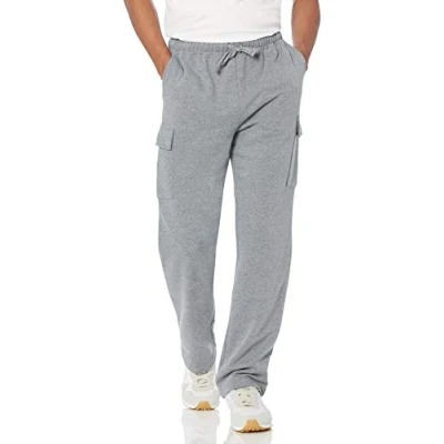 Afbeelding van Amazon Essentials Heren Cargo Fleece Joggers, Lichtgrijs Heather, S