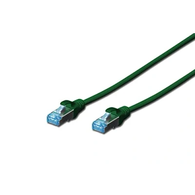 Afbeelding van DIGITUS LAN kabel Cat 5e 1m CCA Netwerkkabel met RJ45 SF/UTP Afgeschermd Compatibel 6 &amp; 5 Groen