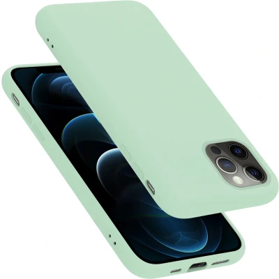 Afbeelding van Cadorabo Hoesje geschikt voor Apple iPhone 13 Case in LIQUID LICHT GROEN Beschermhoes TPU silicone Cover