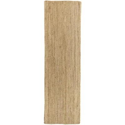 Afbeelding van HAMID Vloerkleed Van Jute, Tapijt Alhambra Natuurlijk, 100% Natuurlijk Handgeweven, Voor Woonkamer, Slaapkamer, Eetkamer, Gang, Ingang (250x80cm)