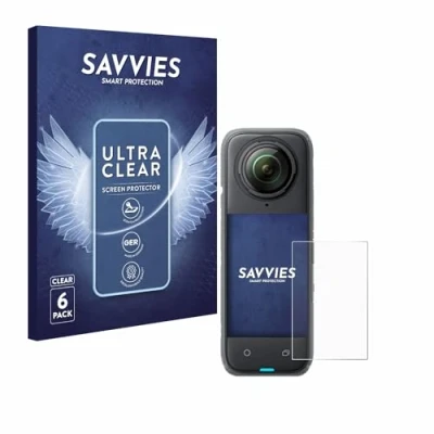 Afbeelding van Savvies Screenprotector voor Insta360 X4 Folie Beschermfolie transparant (6 Stuks)